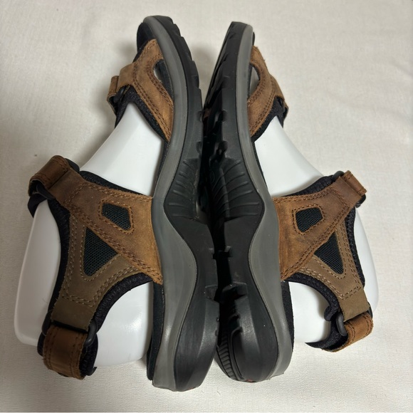 Ecco Receptor Technology Arch Support Wave Footbed Sandals Women’s Size 39 US 8 - Picture 4 of 12